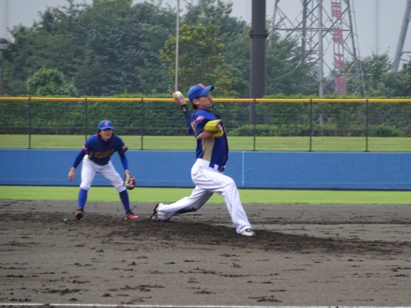 ここで1点もやらない!(ピッチャー田中 セカンド大沼 2019ドリームカップ 静岡裾野球場)