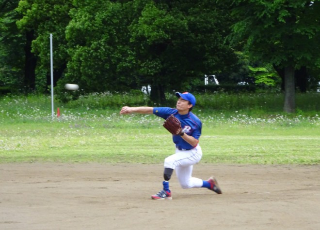 右腕 指先からリリースの瞬間から起こる展開(笠松)